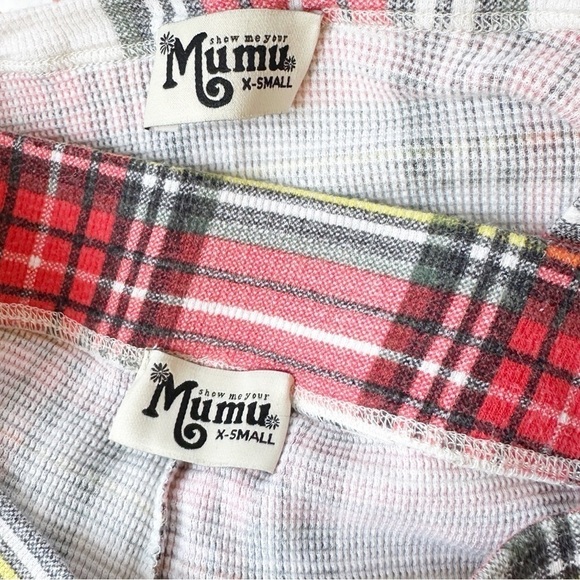 SHOW ME YOUR MUMU Plaid About You Pajama Set XS - Picture 8 of 8